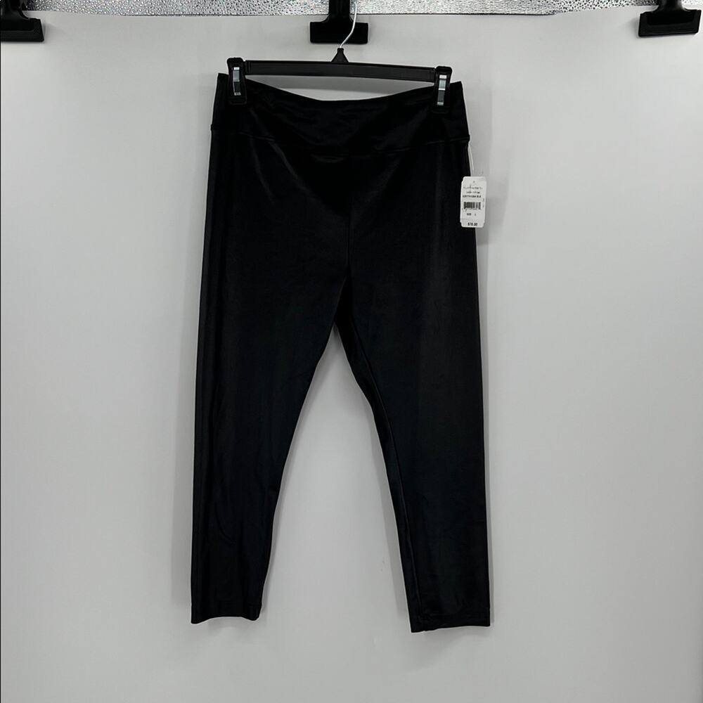 Koral Women's Lustrous High Rise Capri - Black - Large - New with tags